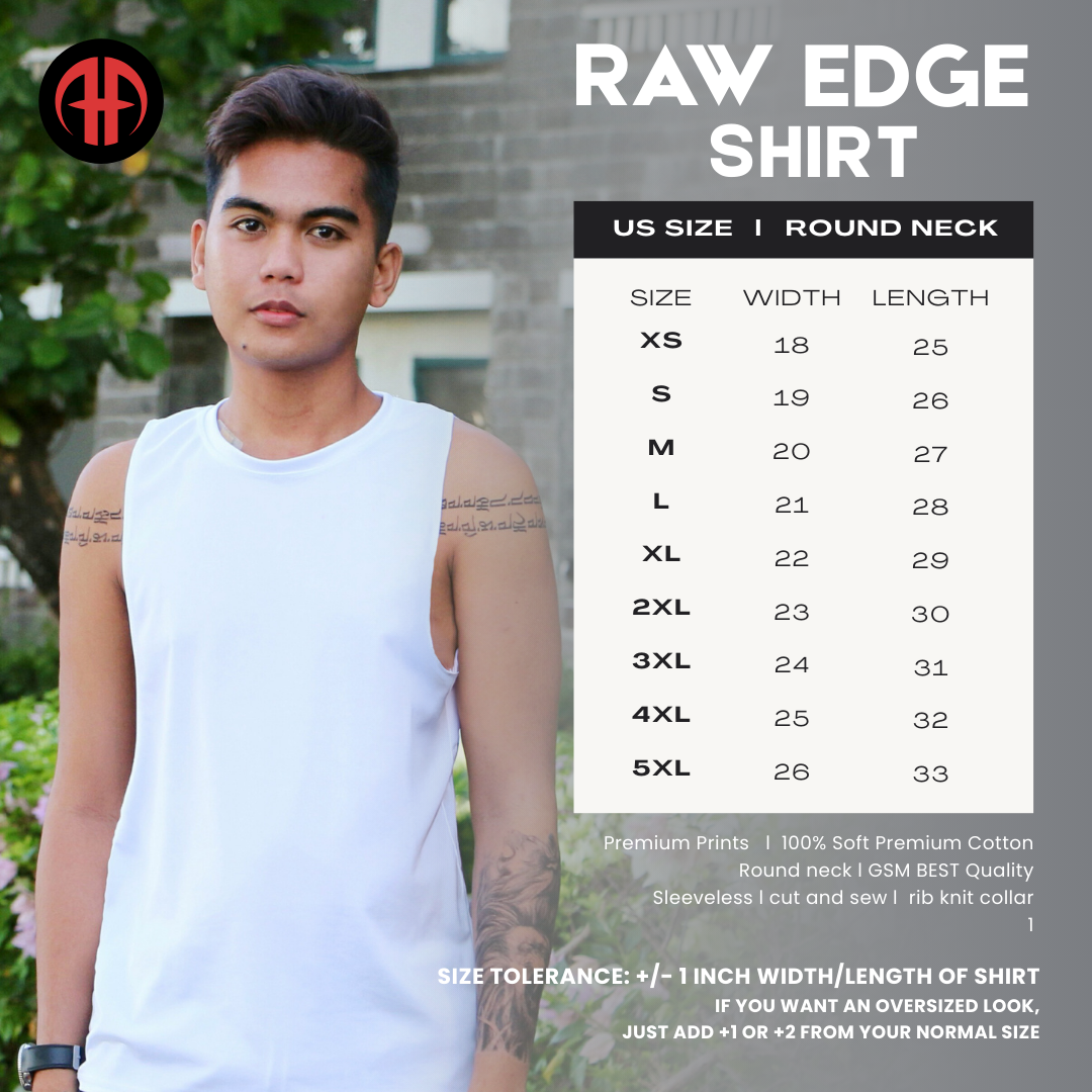 Pagong na Halimaw Black Raw Edge Shirt