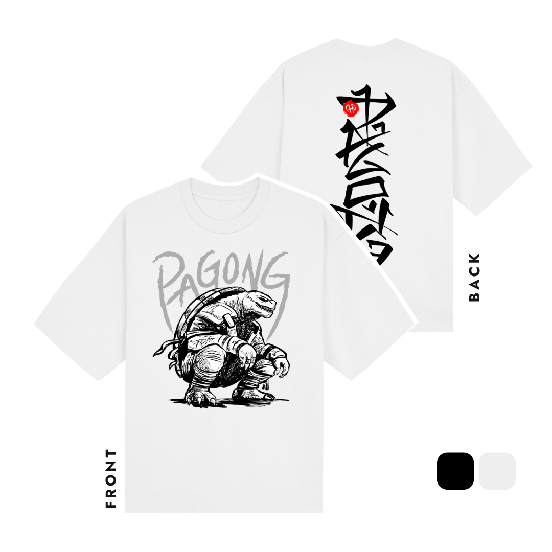 Pagong na Halimaw White Tshirt