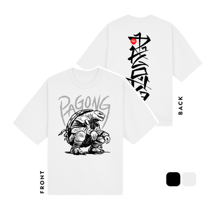 Pagong na Halimaw White Tshirt