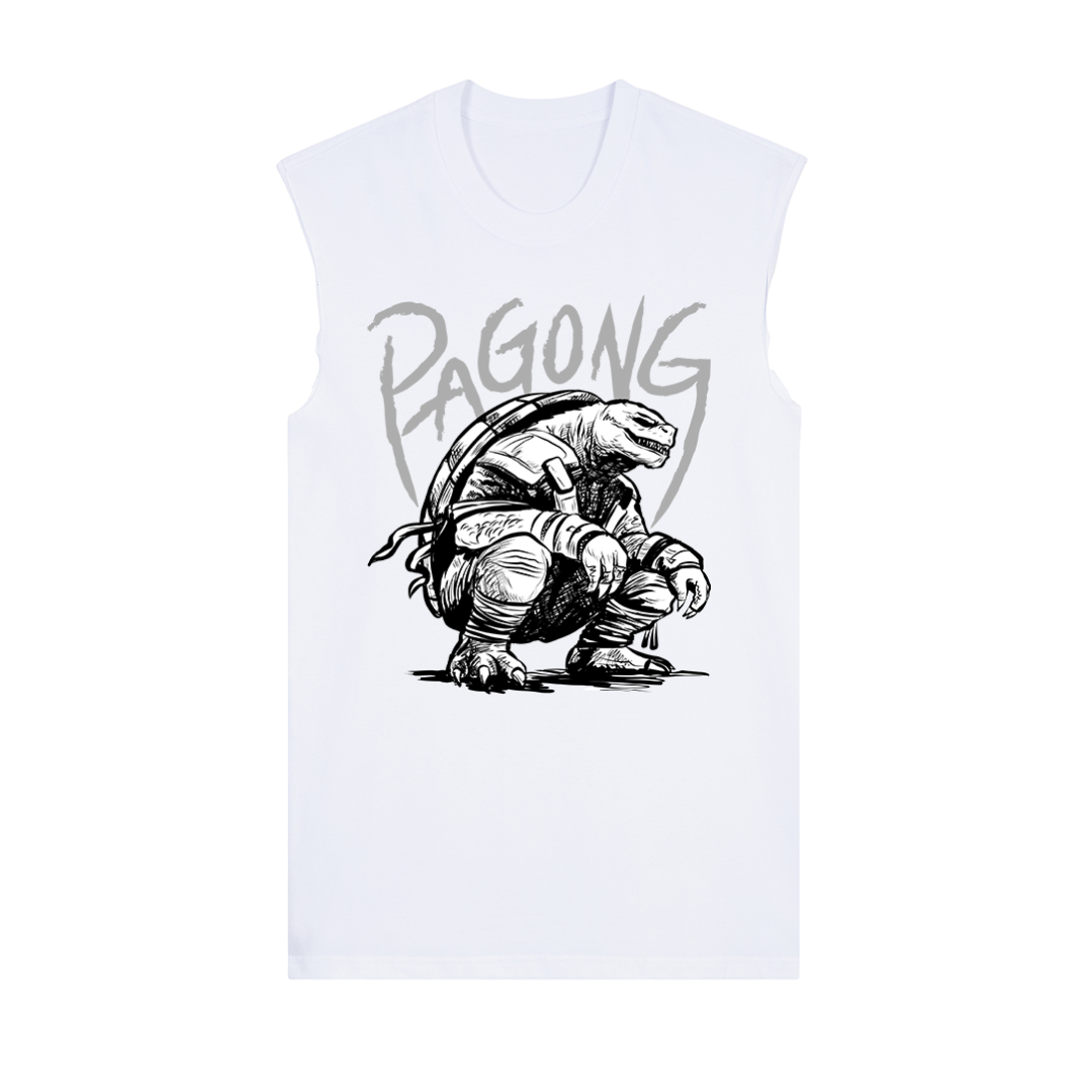 Pagong na Halimaw White Raw Edge shirt