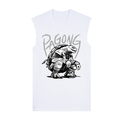 Pagong na Halimaw White Raw Edge shirt