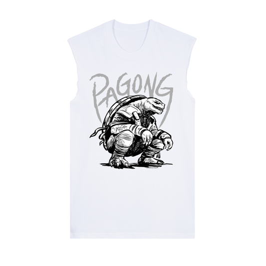 Pagong na Halimaw White Raw Edge shirt