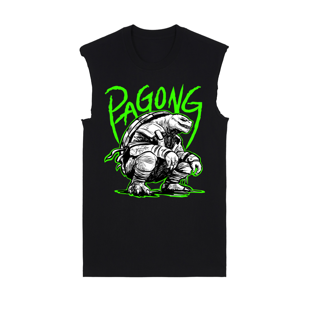 Pagong na Halimaw Black Raw Edge Shirt