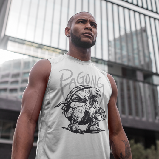 Pagong na Halimaw White Raw Edge shirt