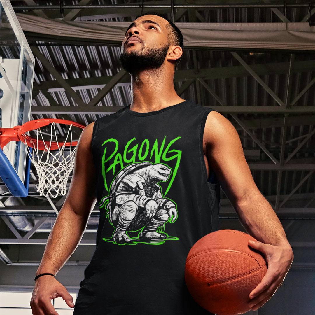 Pagong na Halimaw Black Raw Edge Shirt